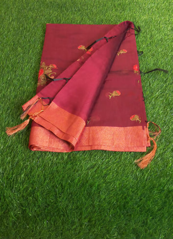 Cotton Sarees with embroidery work
