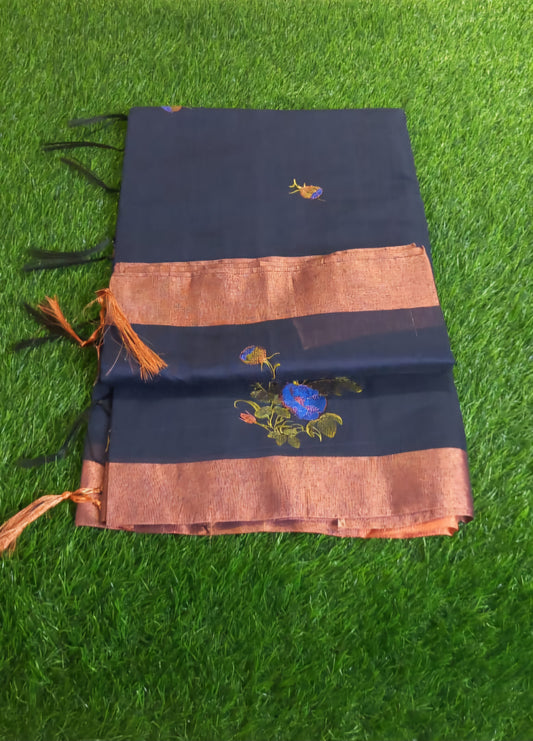 Cotton Sarees with embroidery work